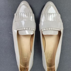 River Island loafers Grey beige glossy size 5 Euro 38 US 7.5